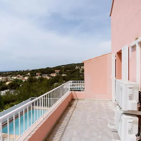 Maison Climatisee Vue Mer Piscine Privee Plage Bandol